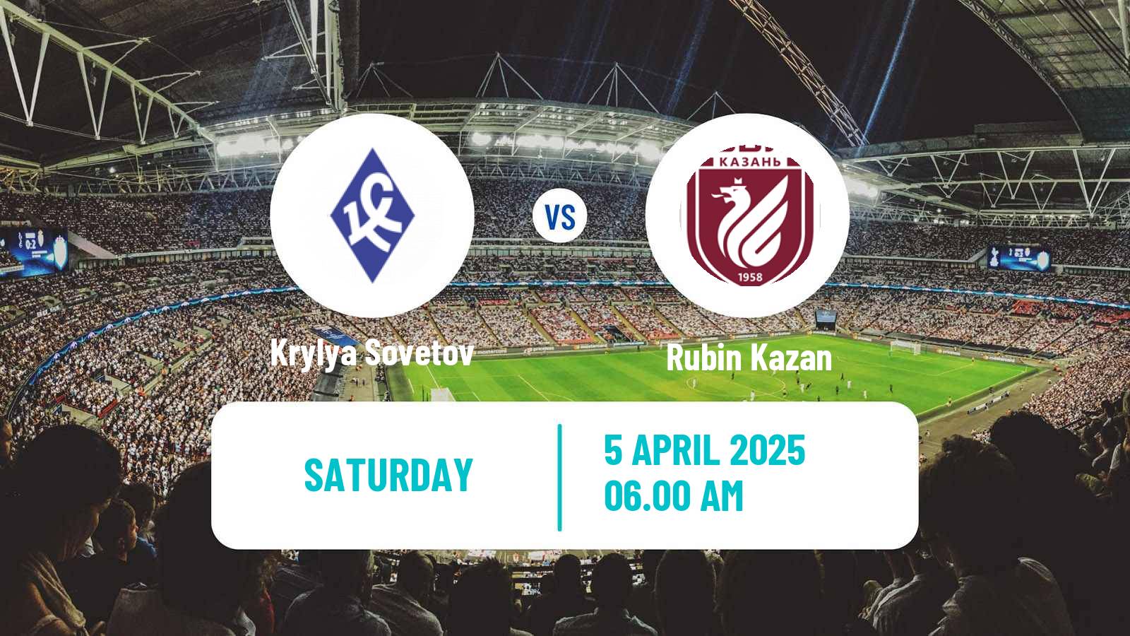 Soccer Russian Premier League Krylya Sovetov - Rubin Kazan