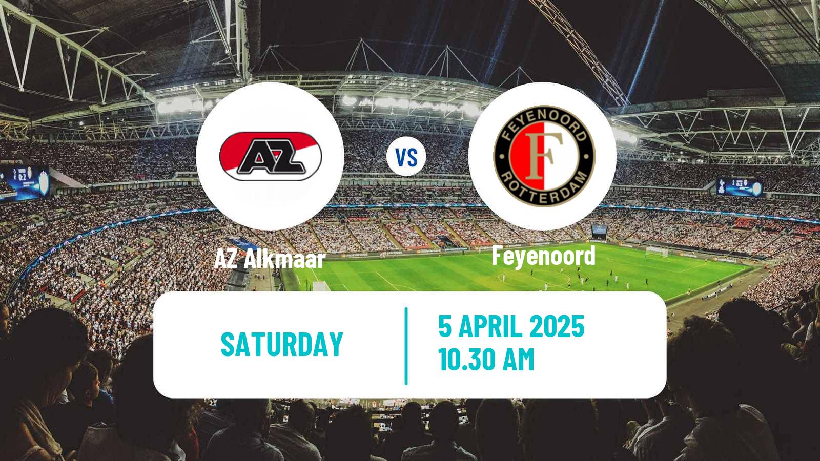 Soccer Dutch Eredivisie AZ Alkmaar - Feyenoord