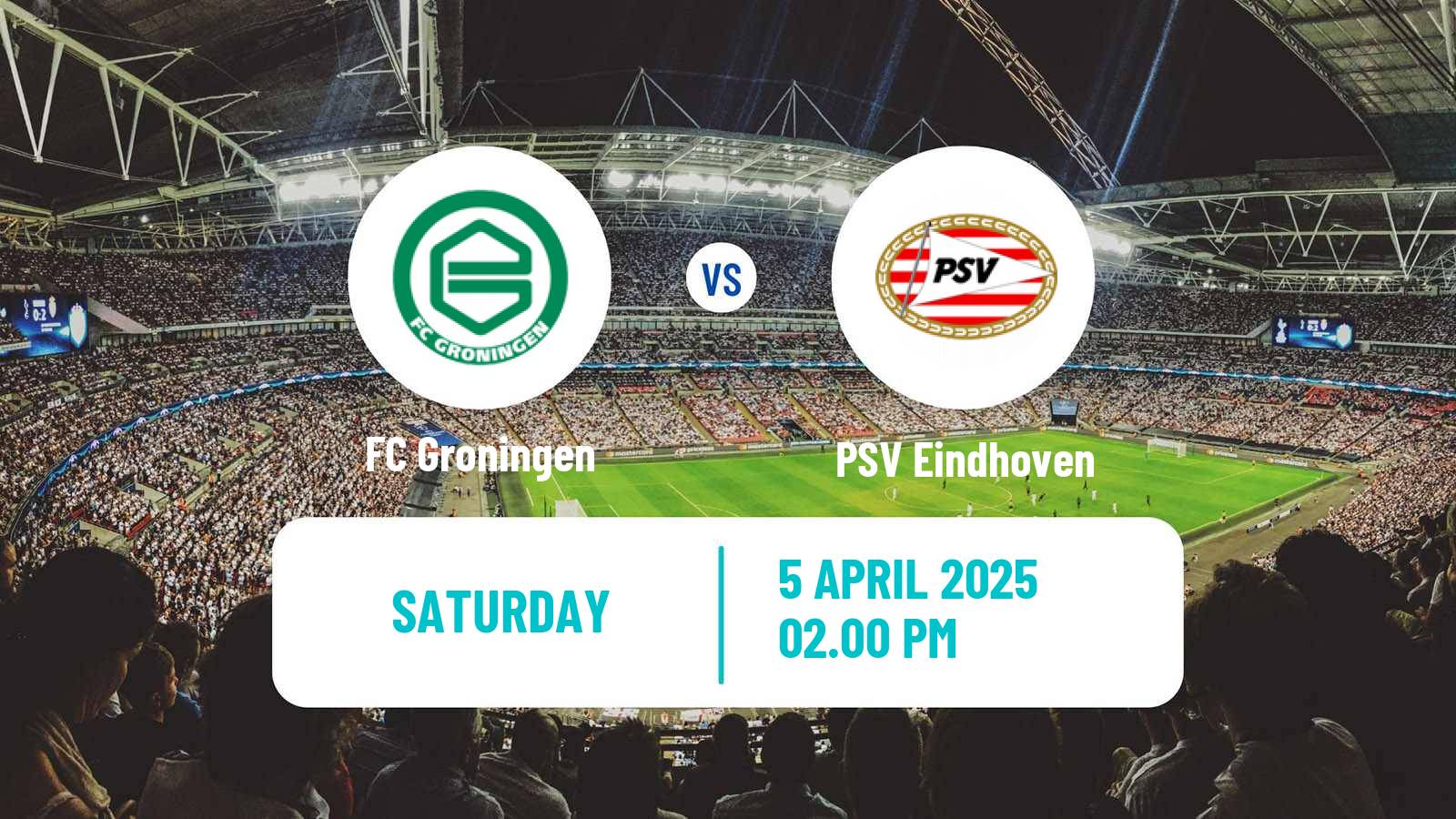 Soccer Dutch Eredivisie Groningen - PSV Eindhoven