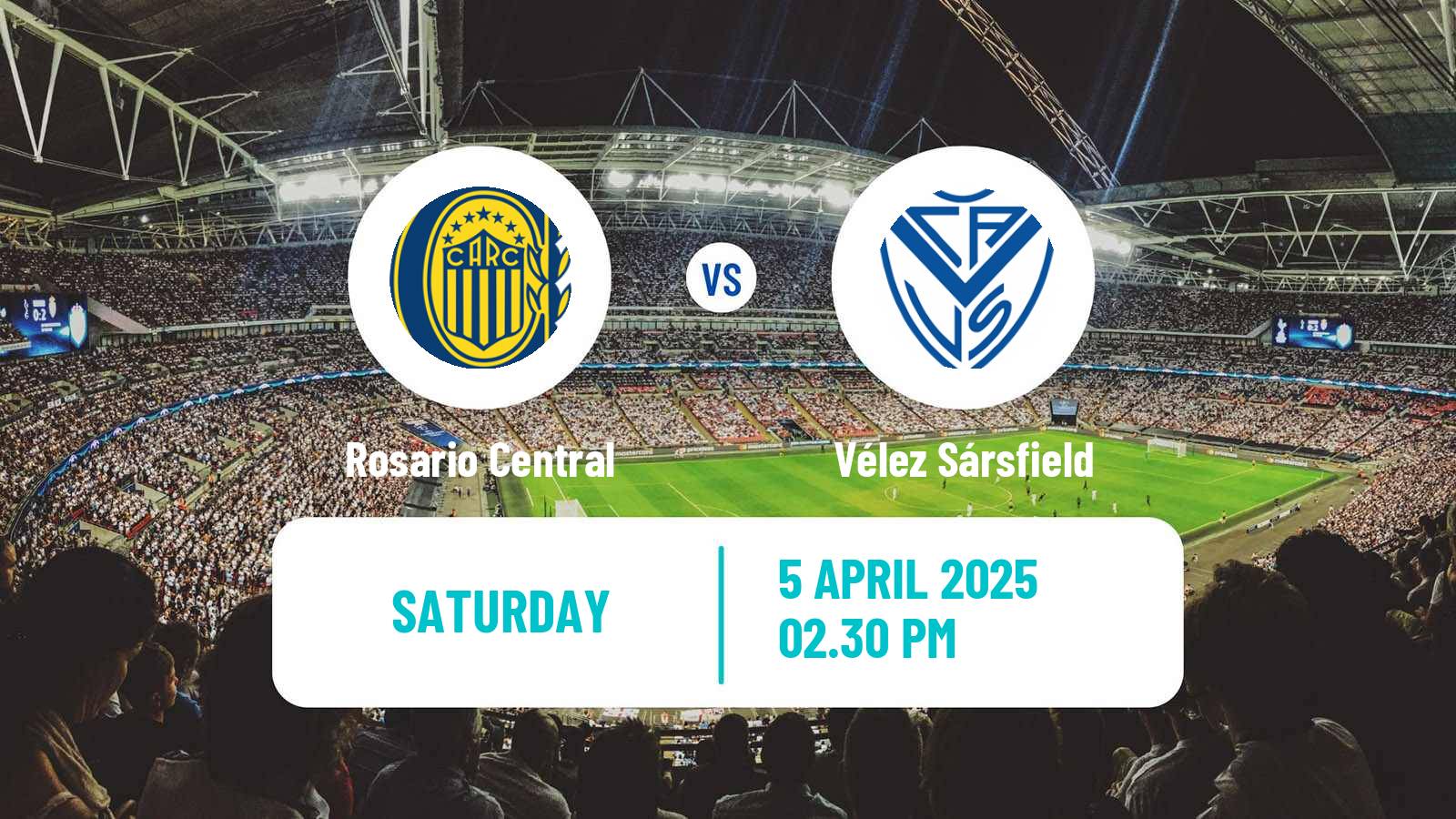 Soccer Argentinian Liga Profesional Rosario Central - Vélez Sársfield