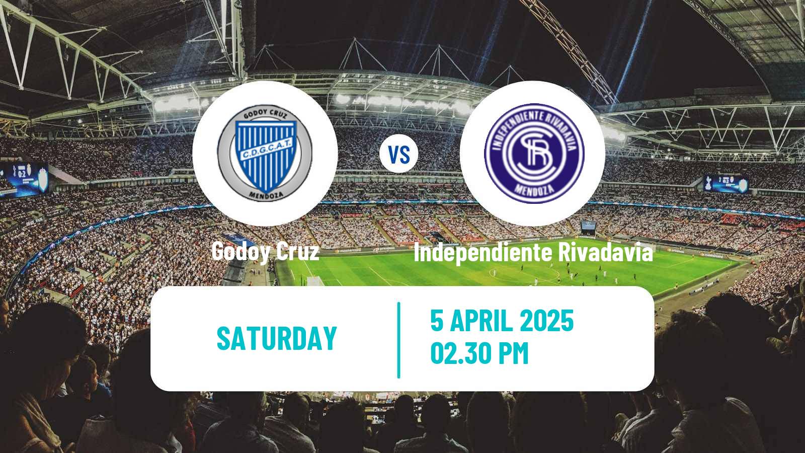 Soccer Argentinian Liga Profesional Godoy Cruz - Independiente Rivadavia