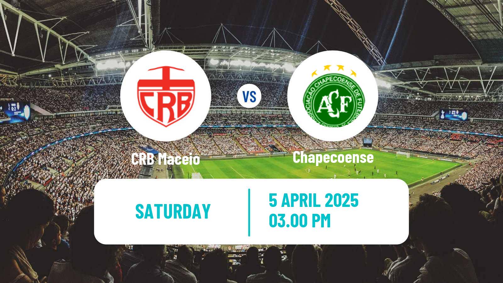 Soccer Brazilian Serie B CRB Maceio - Chapecoense