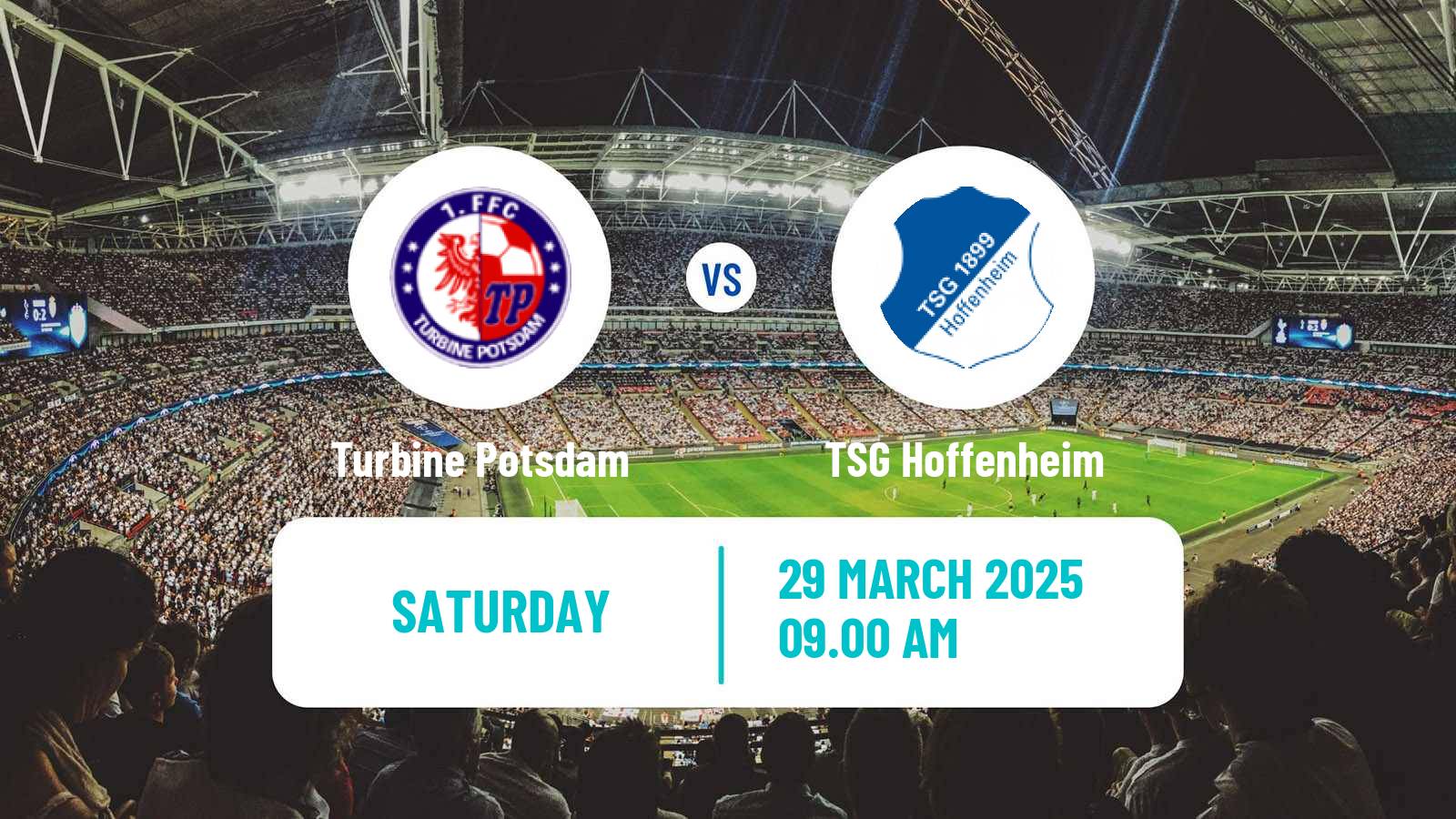 Soccer German Bundesliga Women Turbine Potsdam - TSG Hoffenheim