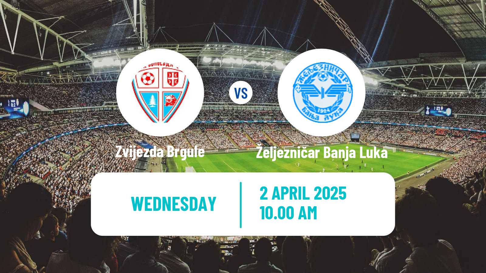 Soccer Bosnian Prva Liga RS Zvijezda Brgule - Željezničar Banja Luka