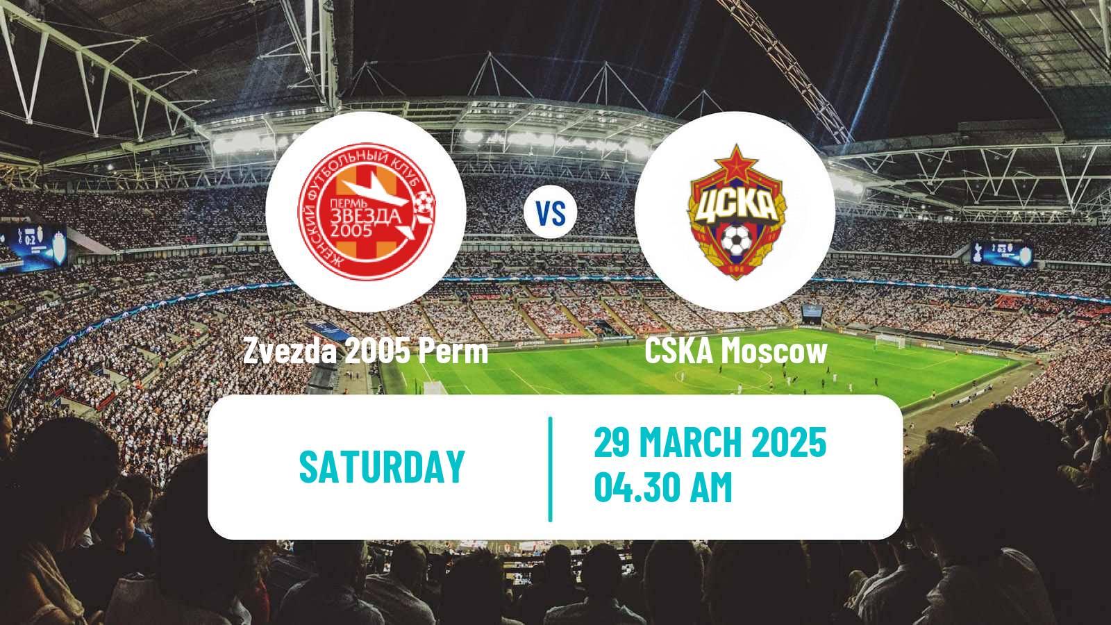 Soccer Russian Supreme Division Women Zvezda 2005 Perm - CSKA Moscow