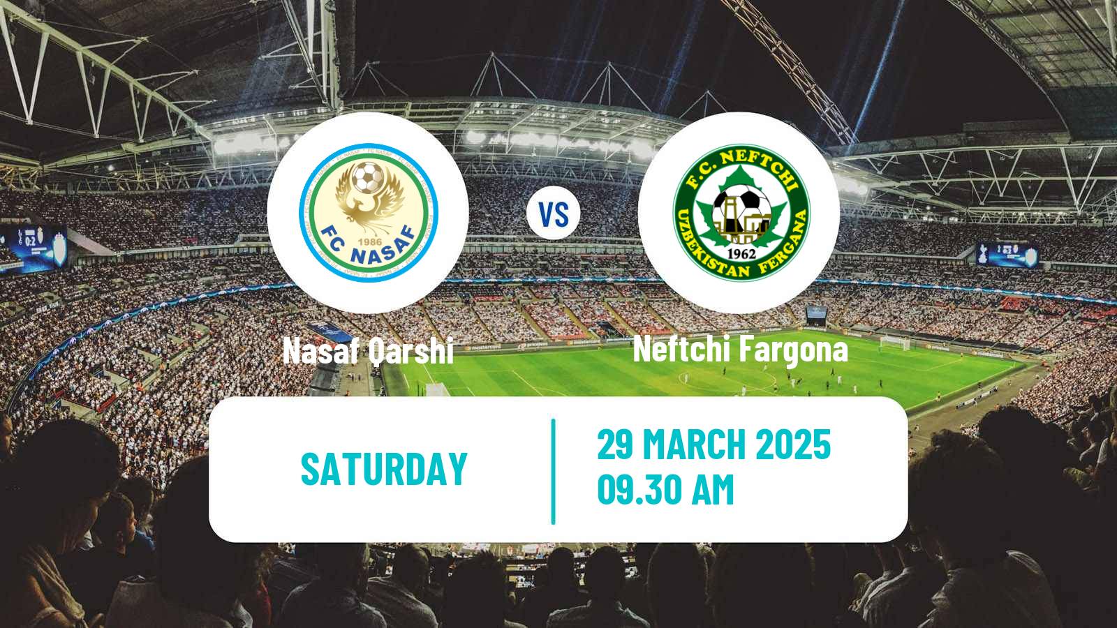 Soccer Uzbek League Nasaf Qarshi - Neftchi Fargona