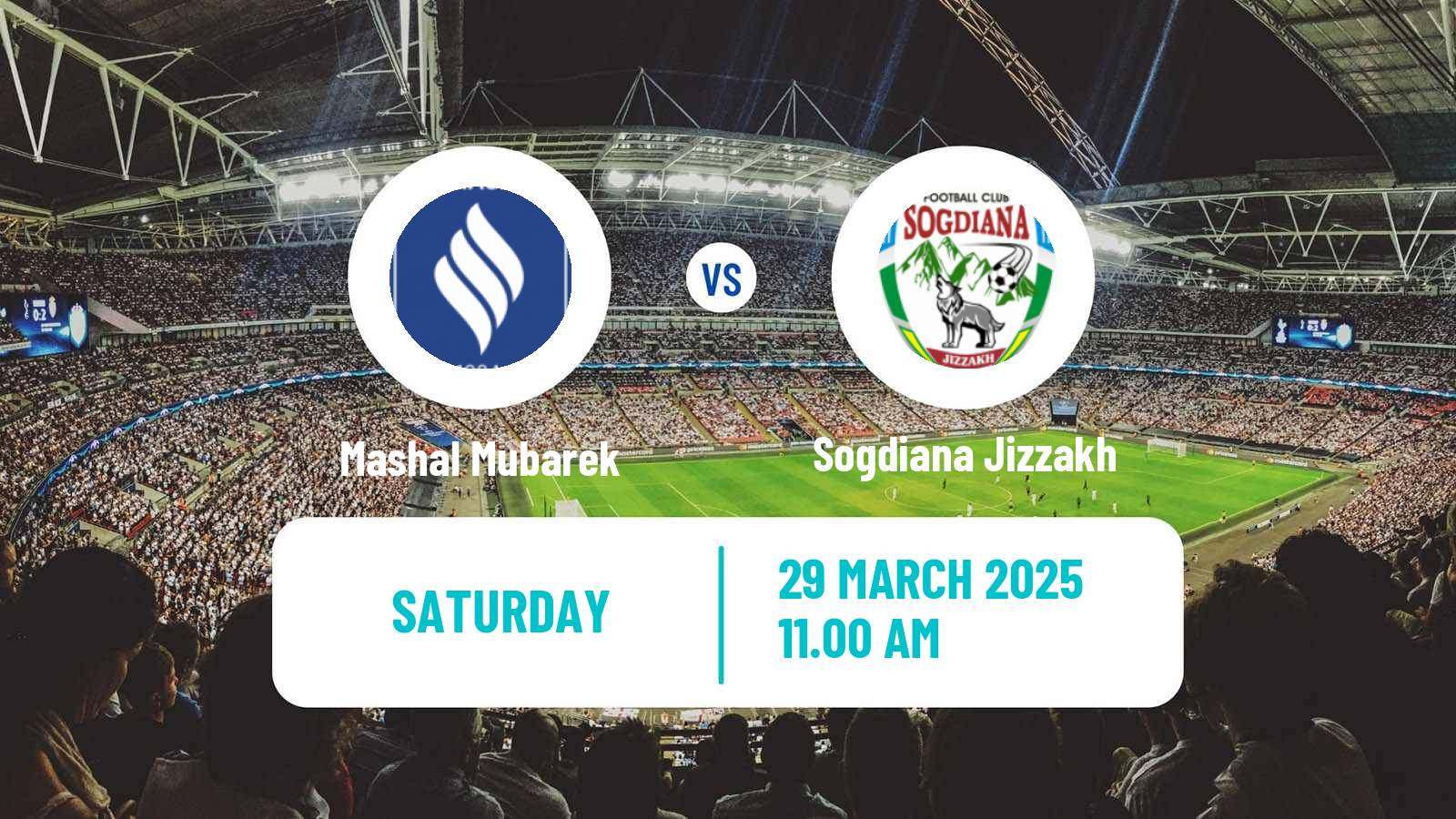 Soccer Uzbek League Mashal Mubarek - Sogdiana Jizzakh