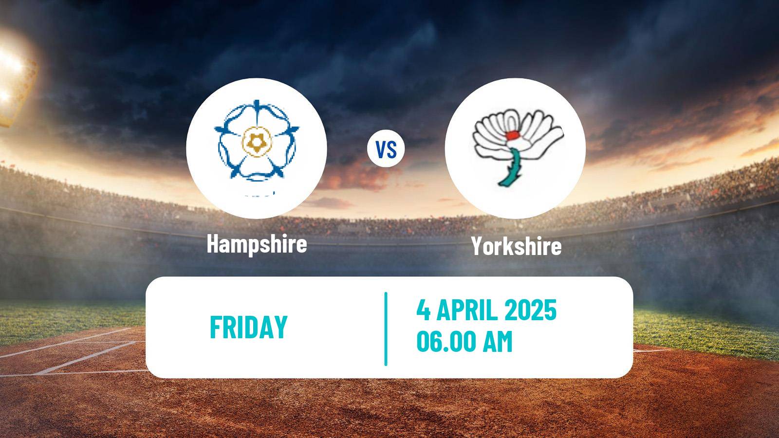 Cricket County Championship One Cricket Hampshire - Yorkshire