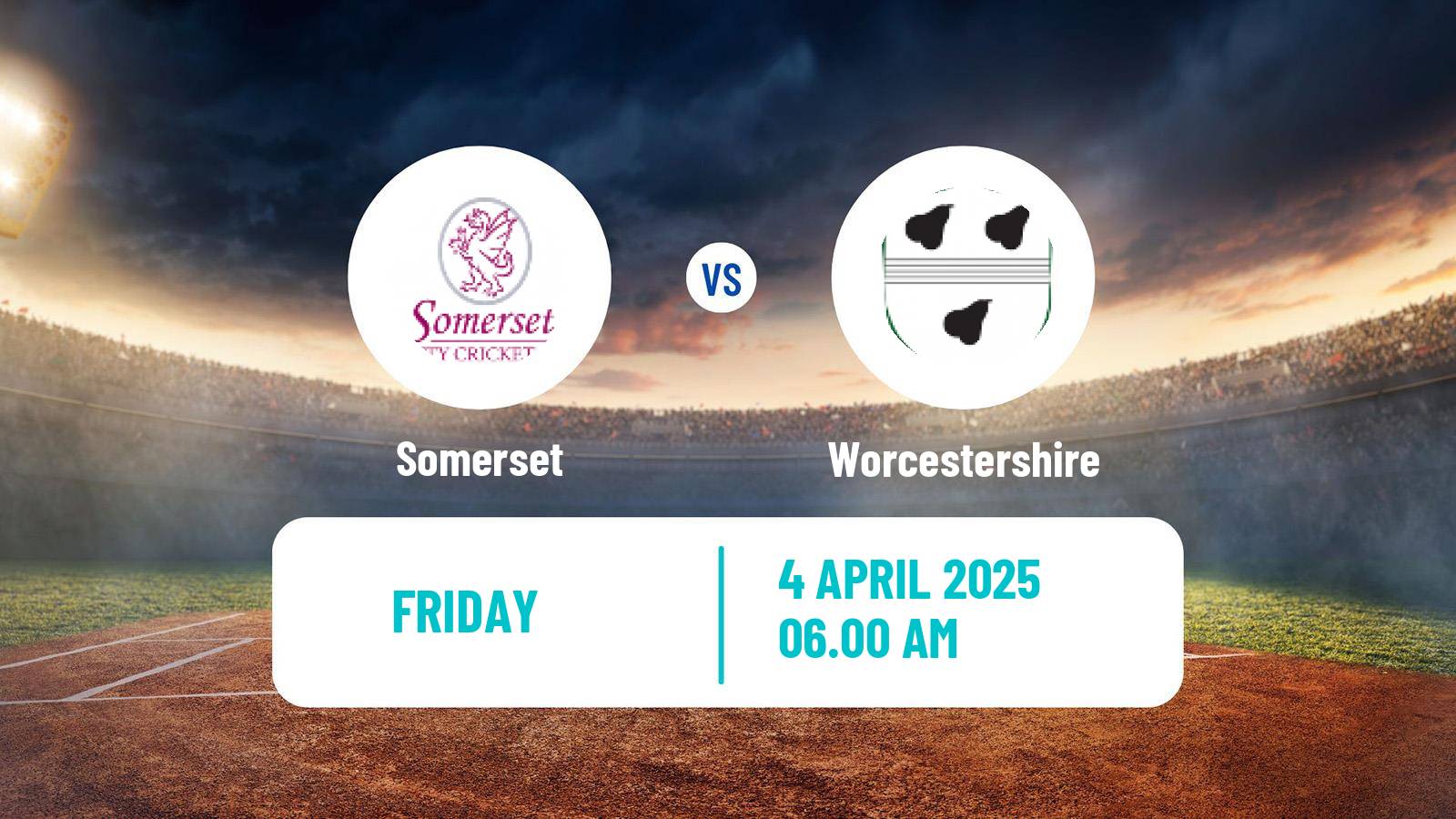 Cricket County Championship One Cricket Somerset - Worcestershire