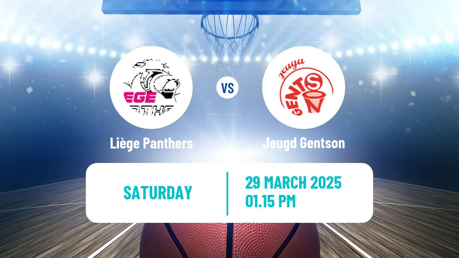 Basketball Belgian Top Division Basketball Women Liège Panthers - Jeugd Gentson