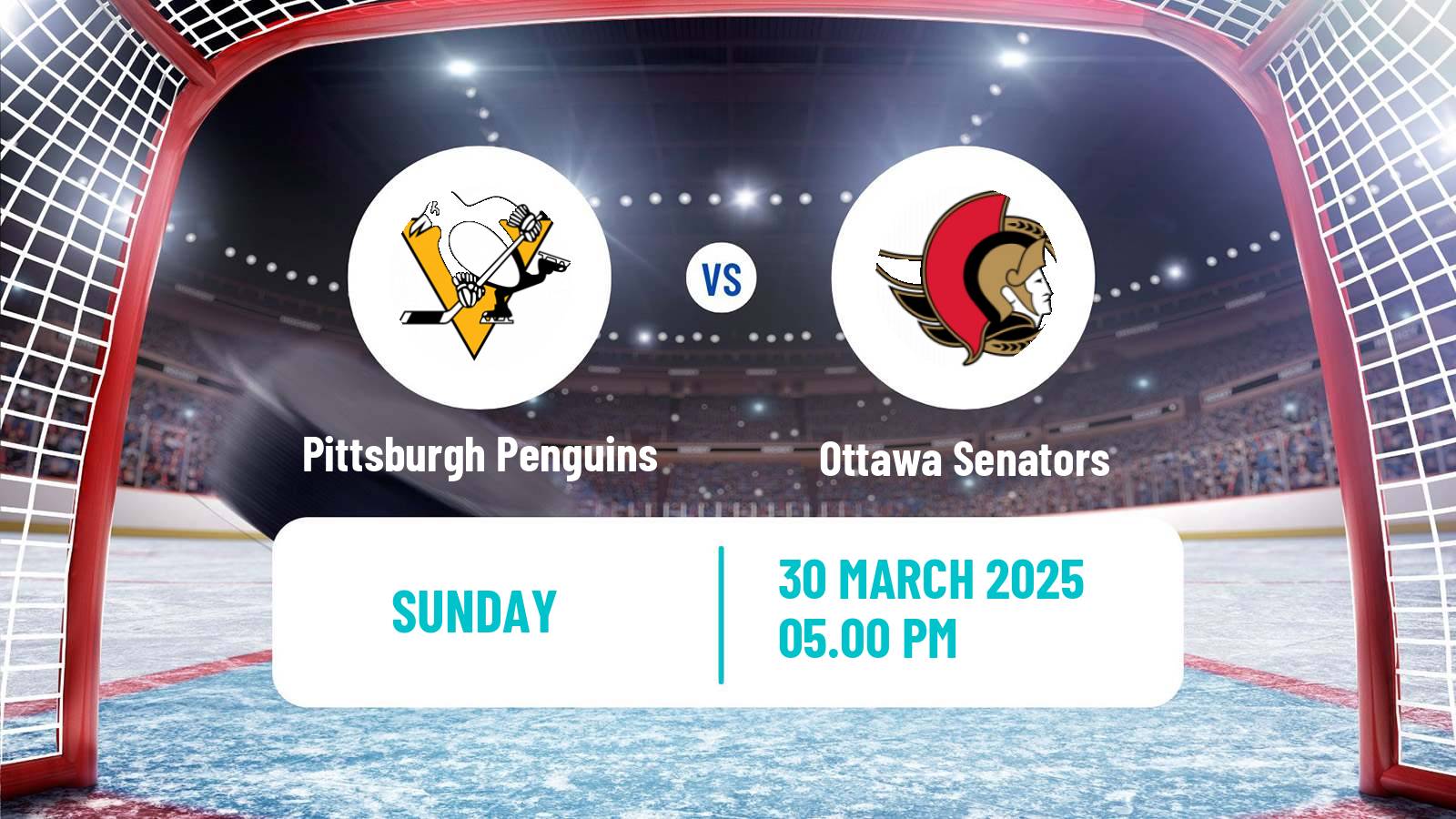 Hockey NHL Pittsburgh Penguins - Ottawa Senators