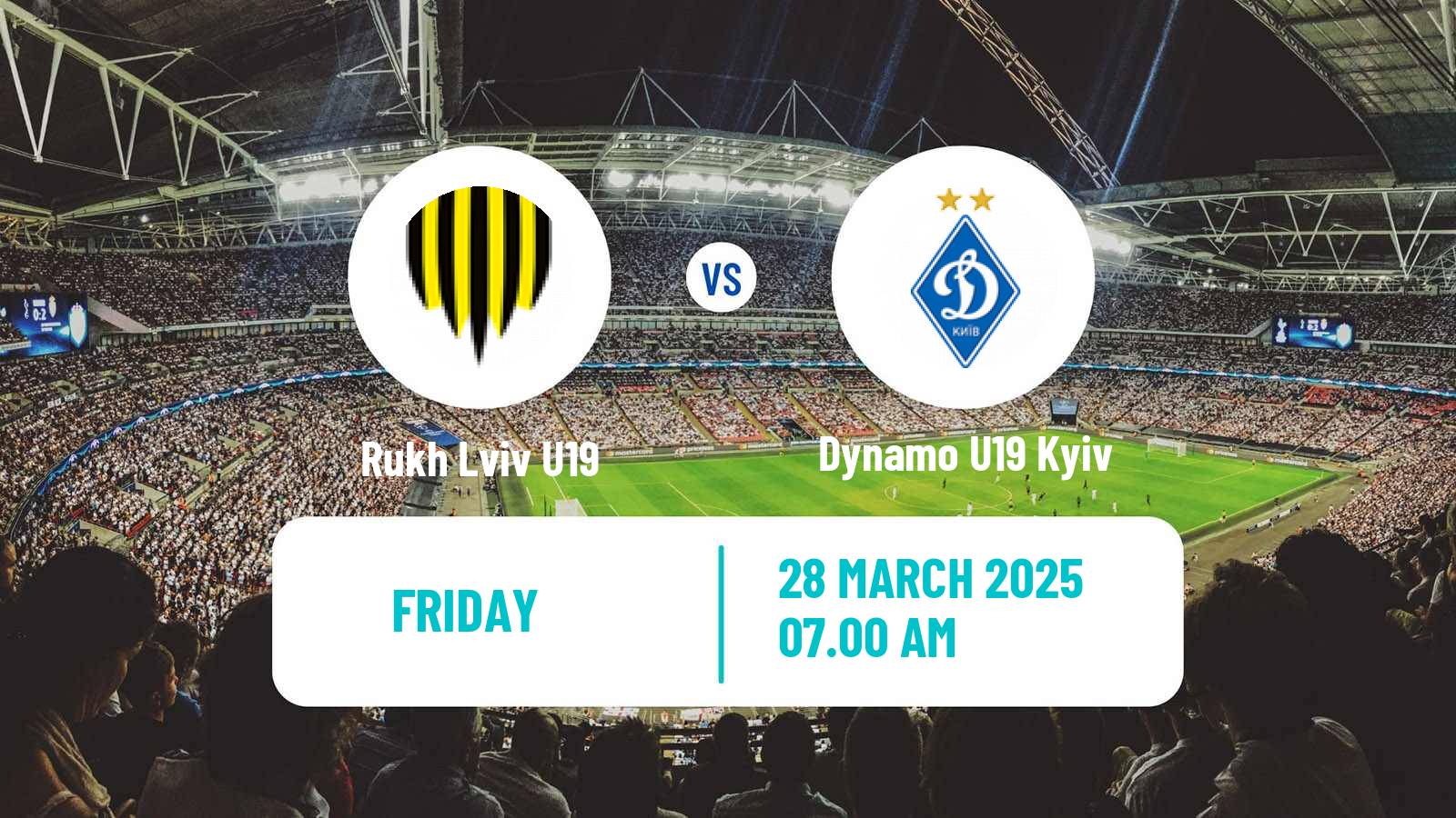 Soccer Ukrainian U19 League Rukh Lviv U19 - Dynamo U19 Kyiv
