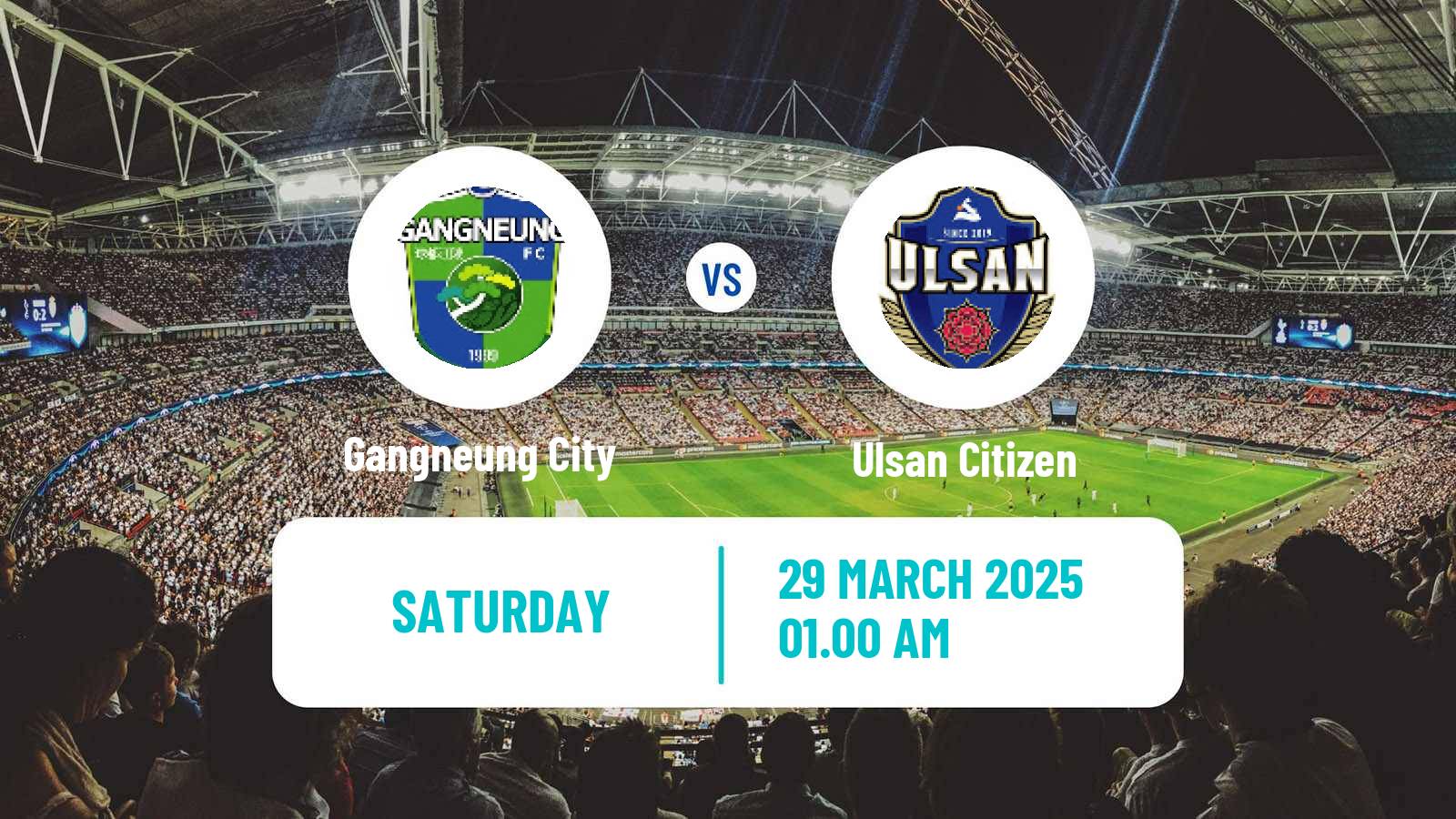 Soccer South Korean K3 League Gangneung City - Ulsan Citizen