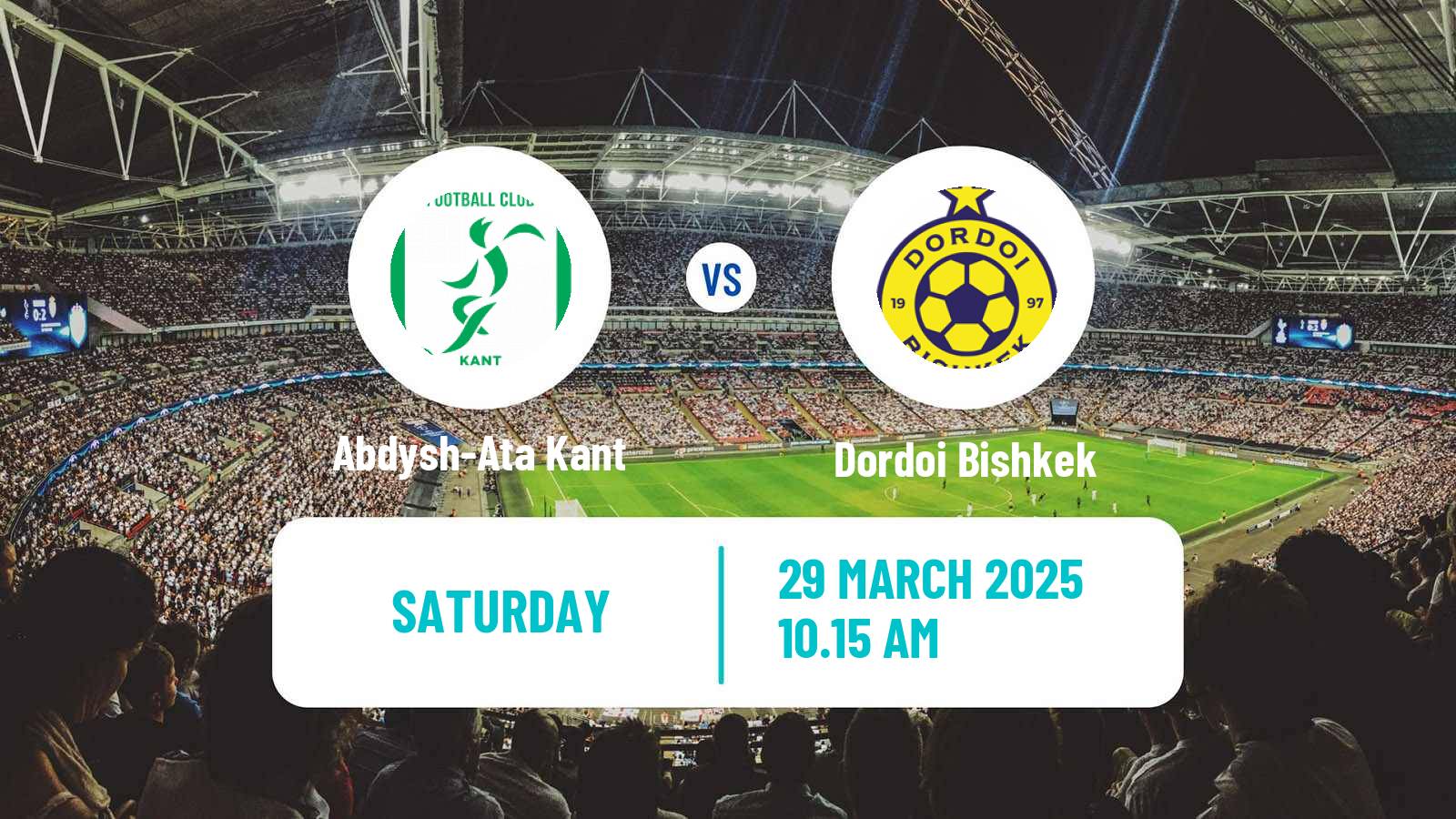 Soccer Kyrgyzstan Premier Liga Abdysh-Ata Kant - Dordoi Bishkek