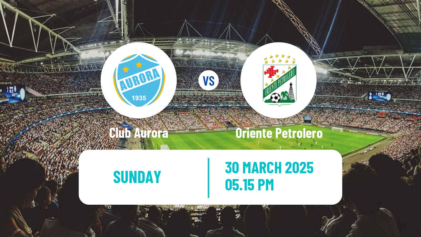 Soccer Bolivian Division Profesional Aurora - Oriente Petrolero