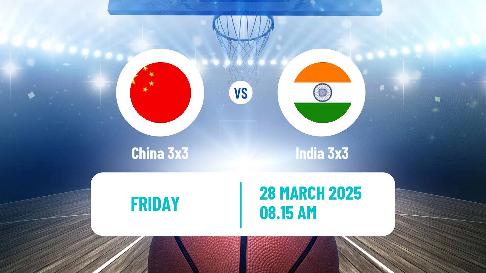 Basketball Asia Cup 3x3 China 3x3 - India 3x3