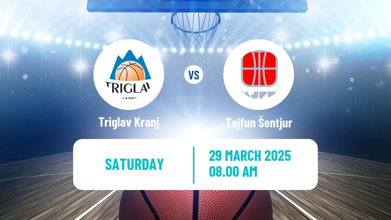Basketball Slovenian Liga Basketball Triglav Kranj - Tajfun Šentjur
