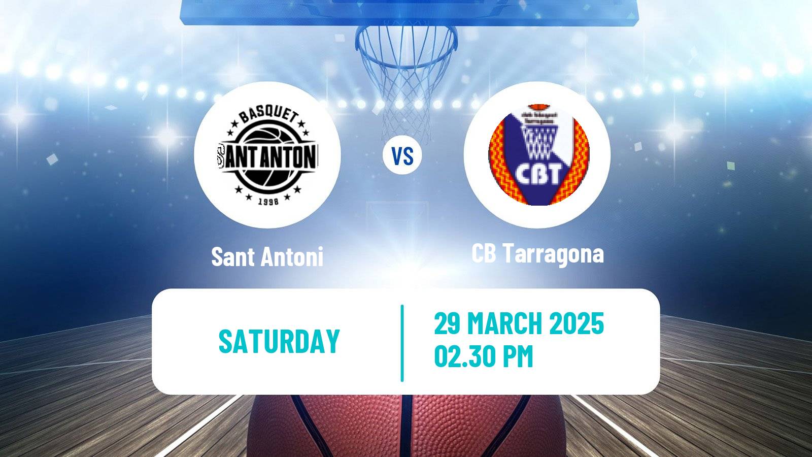 Basketball Spanish LEB Plata Sant Antoni - Tarragona
