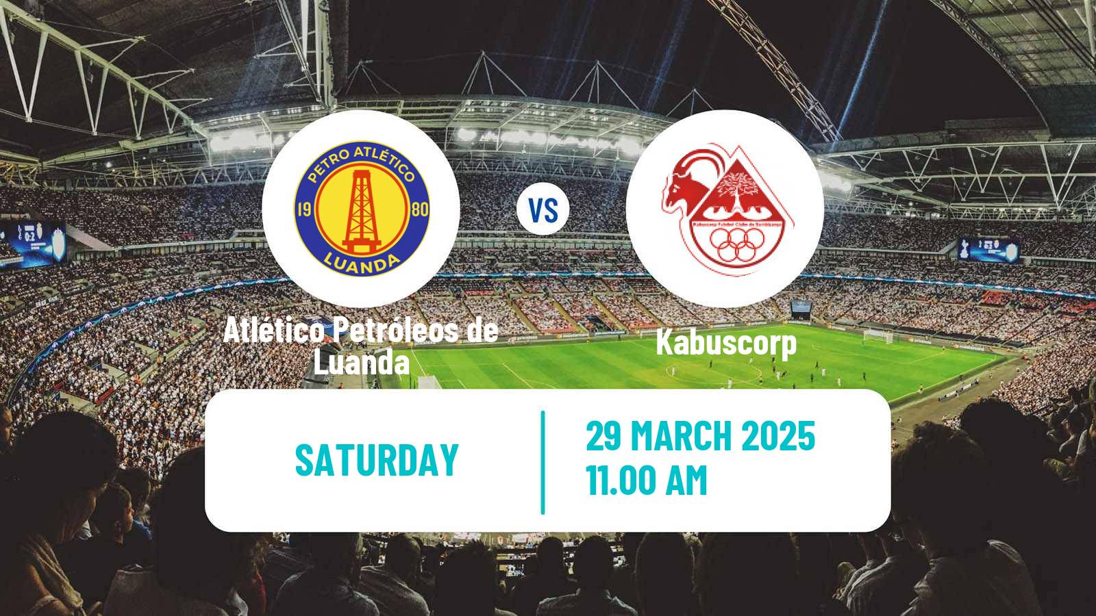 Soccer Angolan Girabola Atlético Petróleos de Luanda - Kabuscorp