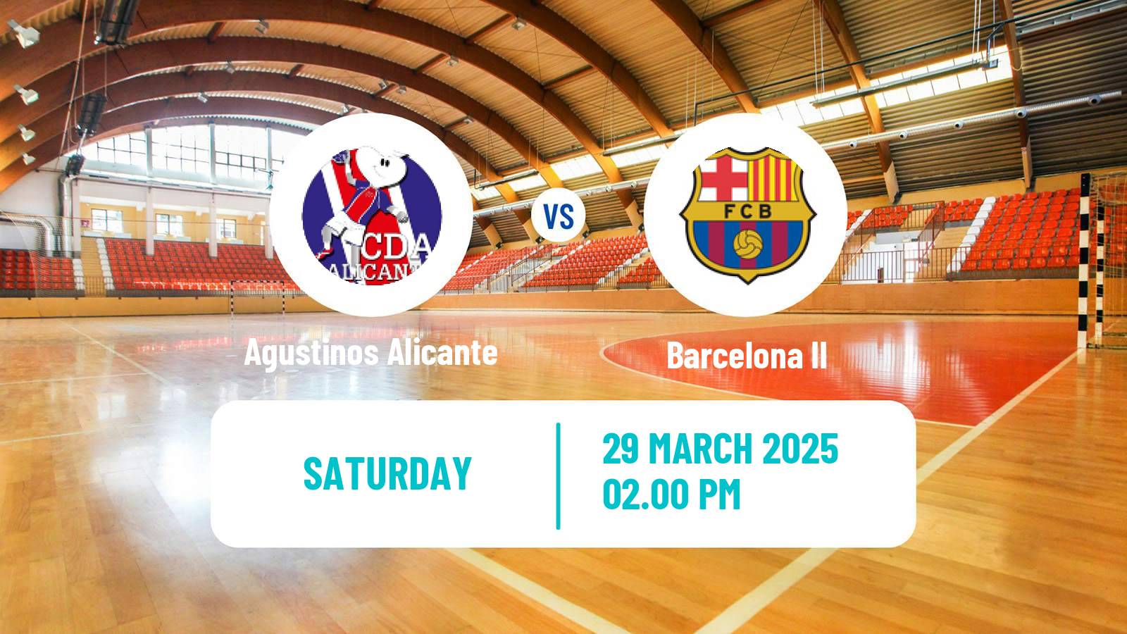 Handball Spanish Division de Honor Plata Handball Agustinos Alicante - Barcelona II