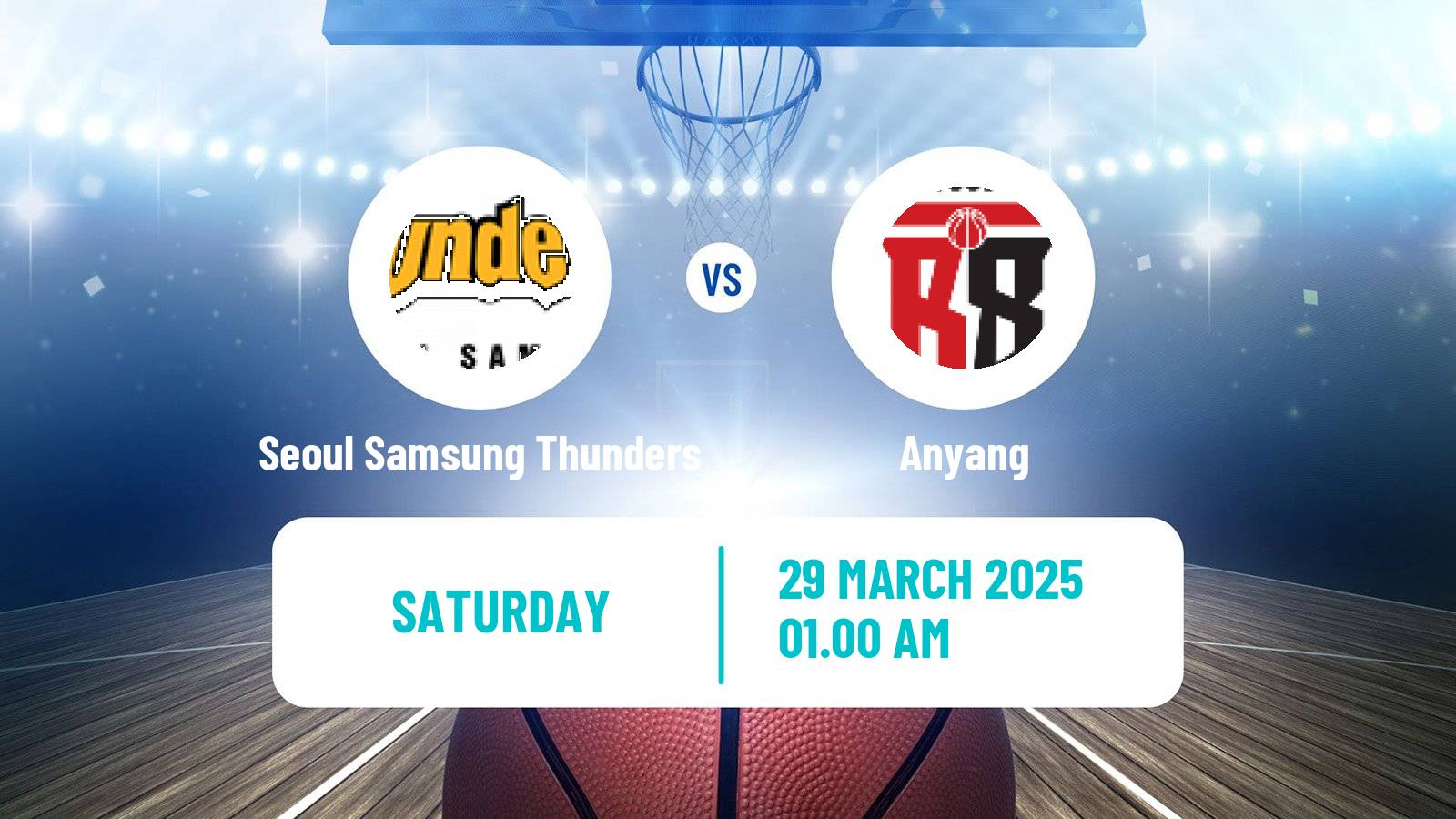 Basketball KBL Seoul Samsung Thunders - Anyang