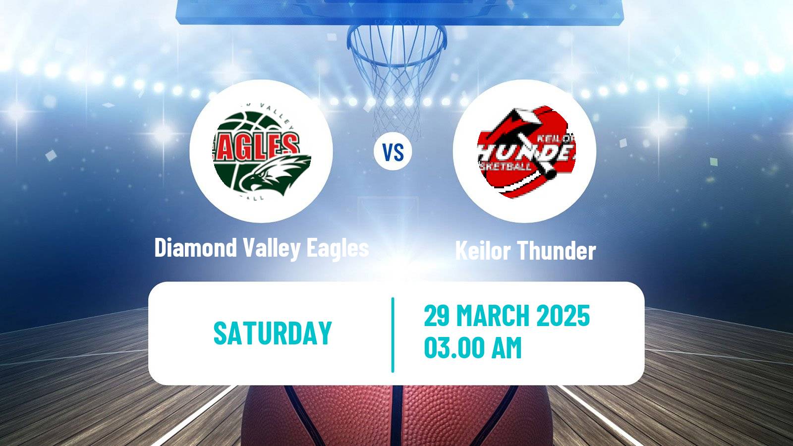 Basketball Australian NBL1 South Women Diamond Valley Eagles - Keilor Thunder