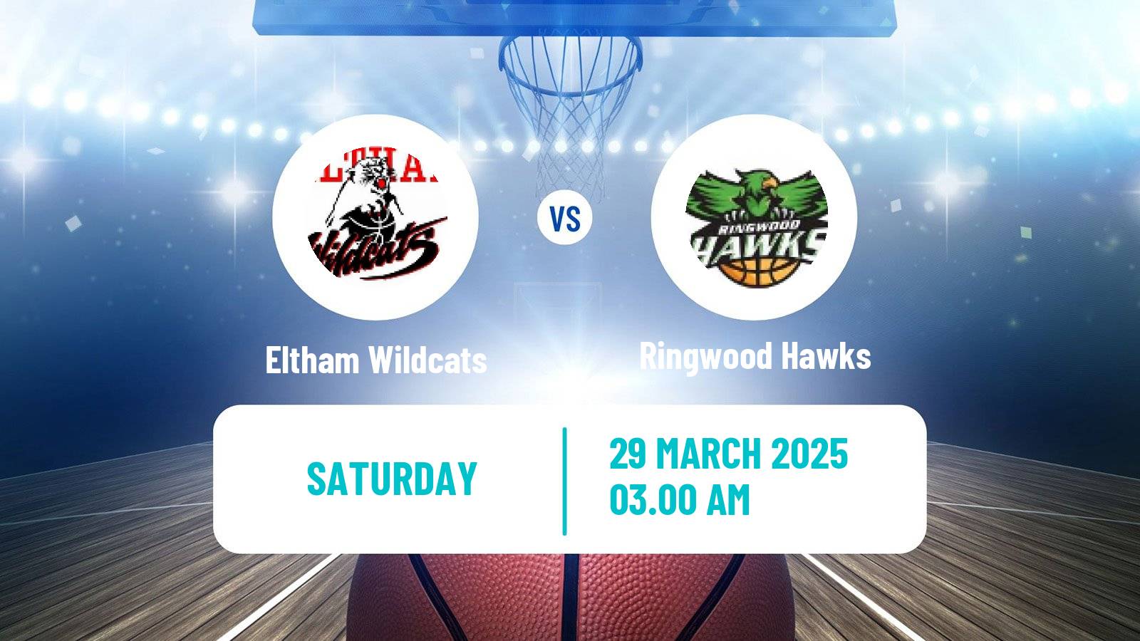 Basketball Australian NBL1 South Women Eltham Wildcats - Ringwood Hawks