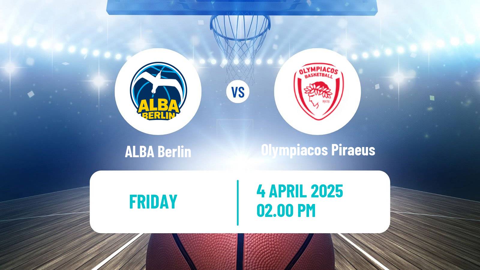 Basketball Euroleague ALBA Berlin - Olympiacos Piraeus