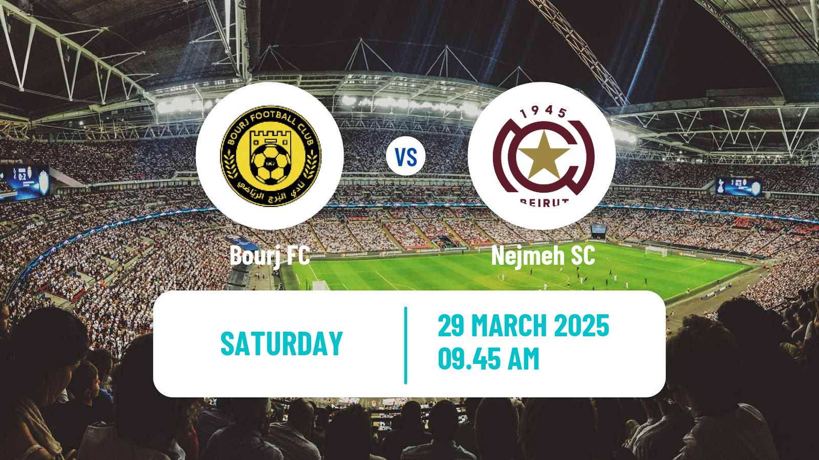 Soccer Lebanese Premier League Bourj - Nejmeh