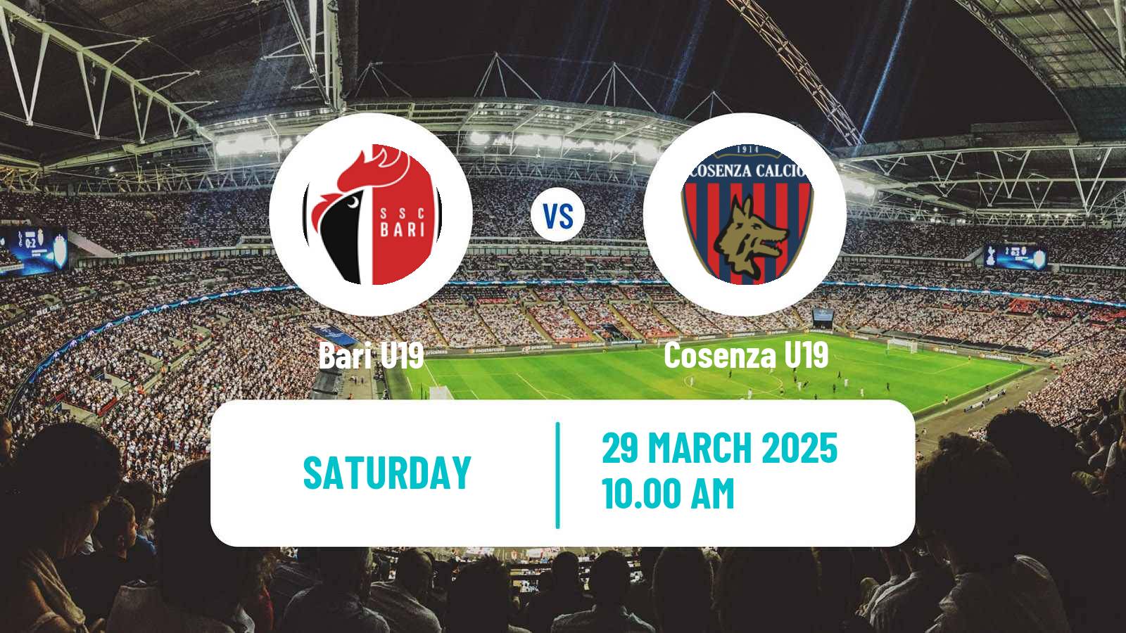 Soccer Italian Primavera 2 Bari U19 - Cosenza U19