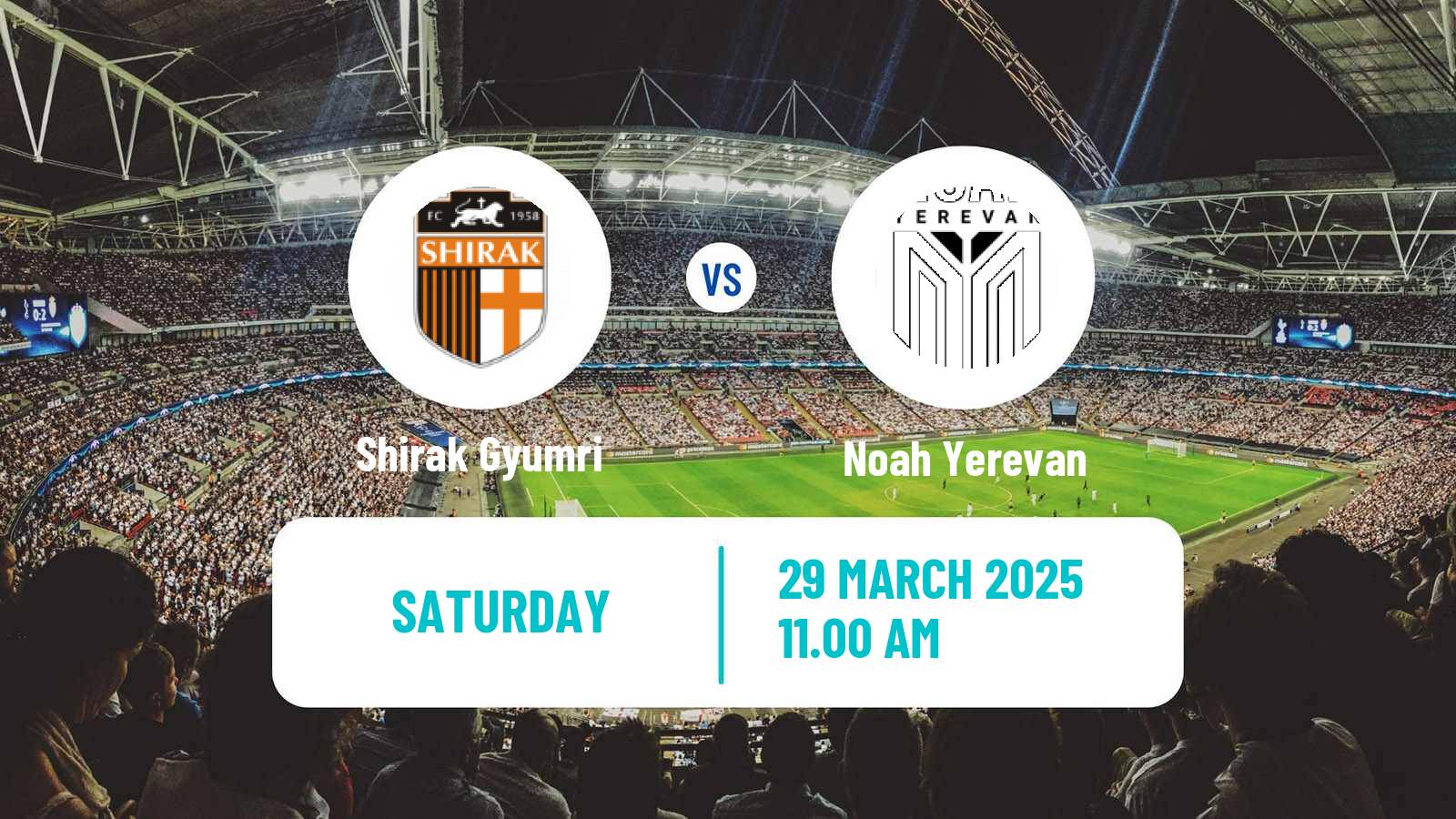 Soccer Armenian Premier League Shirak Gyumri - Noah Yerevan