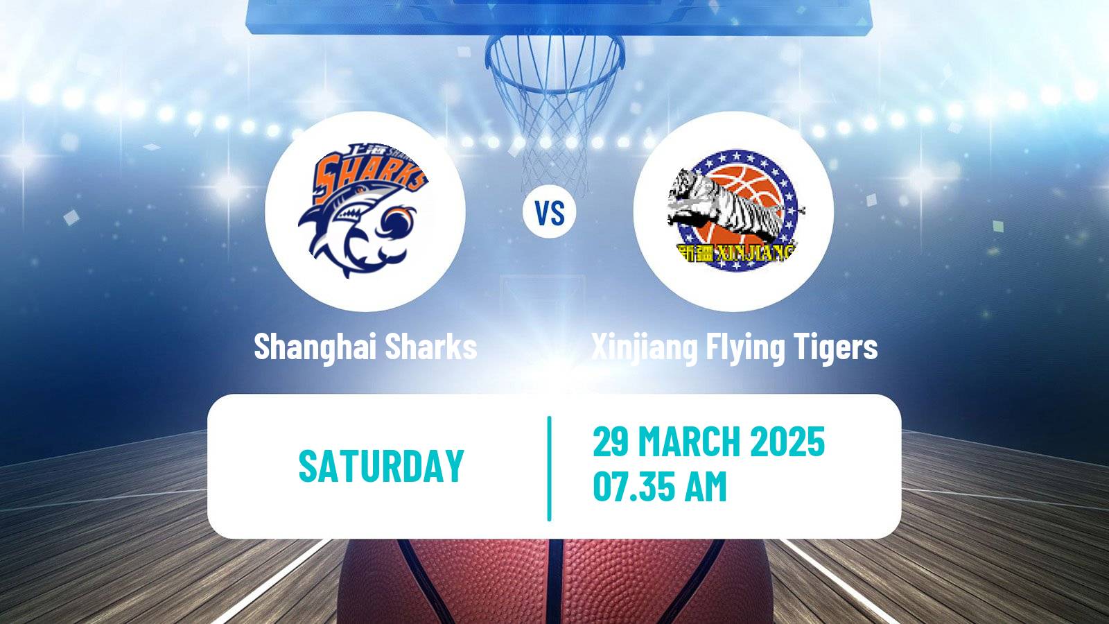 Basketball CBA Shanghai Sharks - Xinjiang Flying Tigers