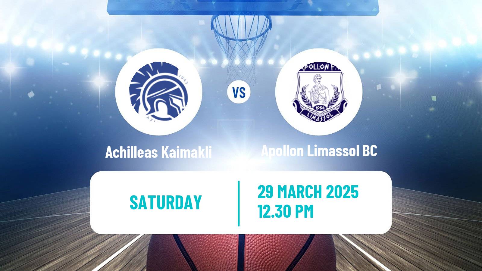 Basketball Cypriot Division A Basketball Achilleas Kaimakli - Apollon Limassol BC