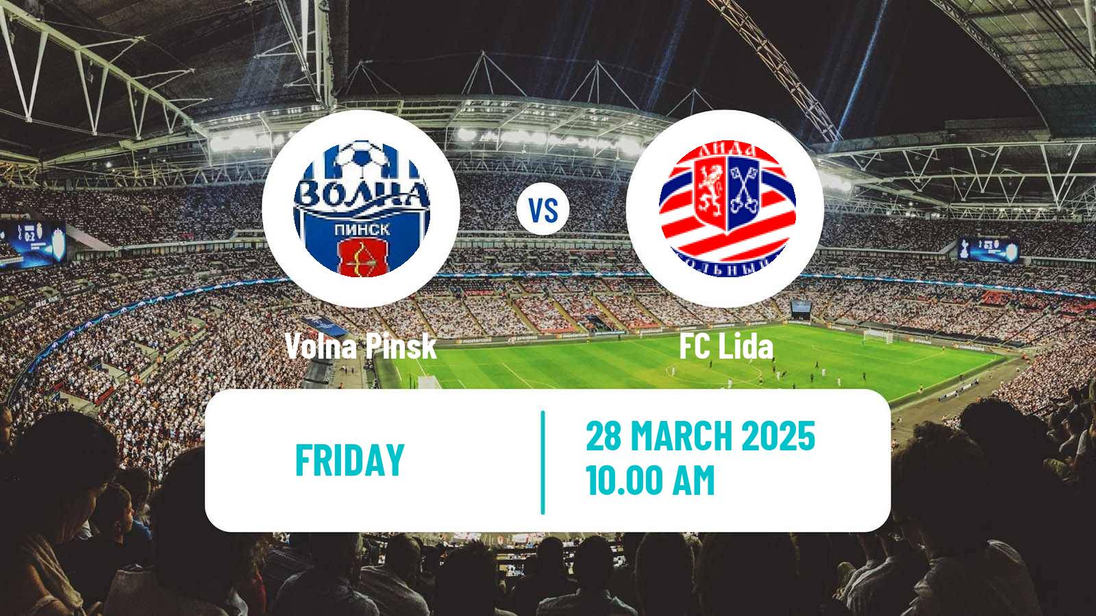 Soccer Belarusian Pershaya Liga Volna Pinsk - Lida
