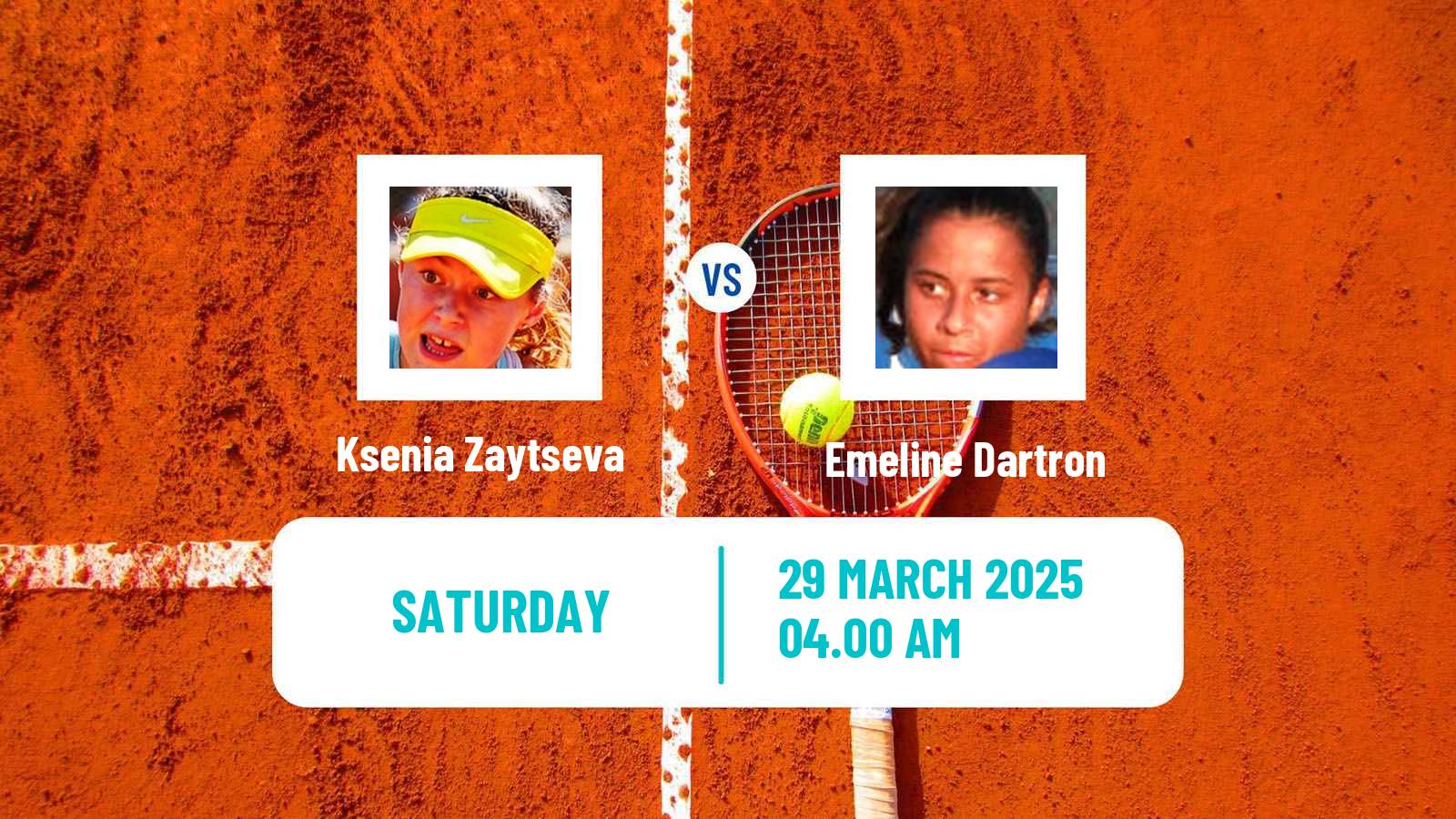 Tennis ITF W50 Bujumbura Women Ksenia Zaytseva - Emeline Dartron