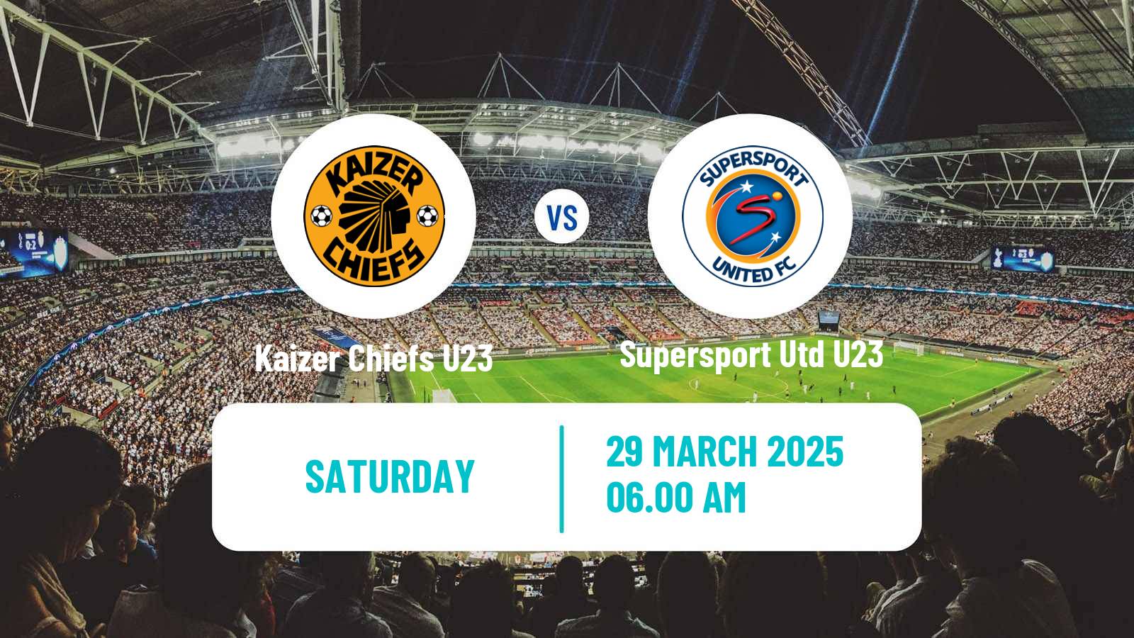 Football South African Diski Challenge Kaizer Chiefs U23 - Supersport Utd U23