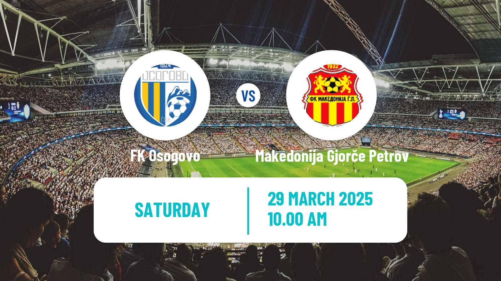 Soccer North Macedonian 2 MFL Osogovo - Makedonija Gjorče Petrov