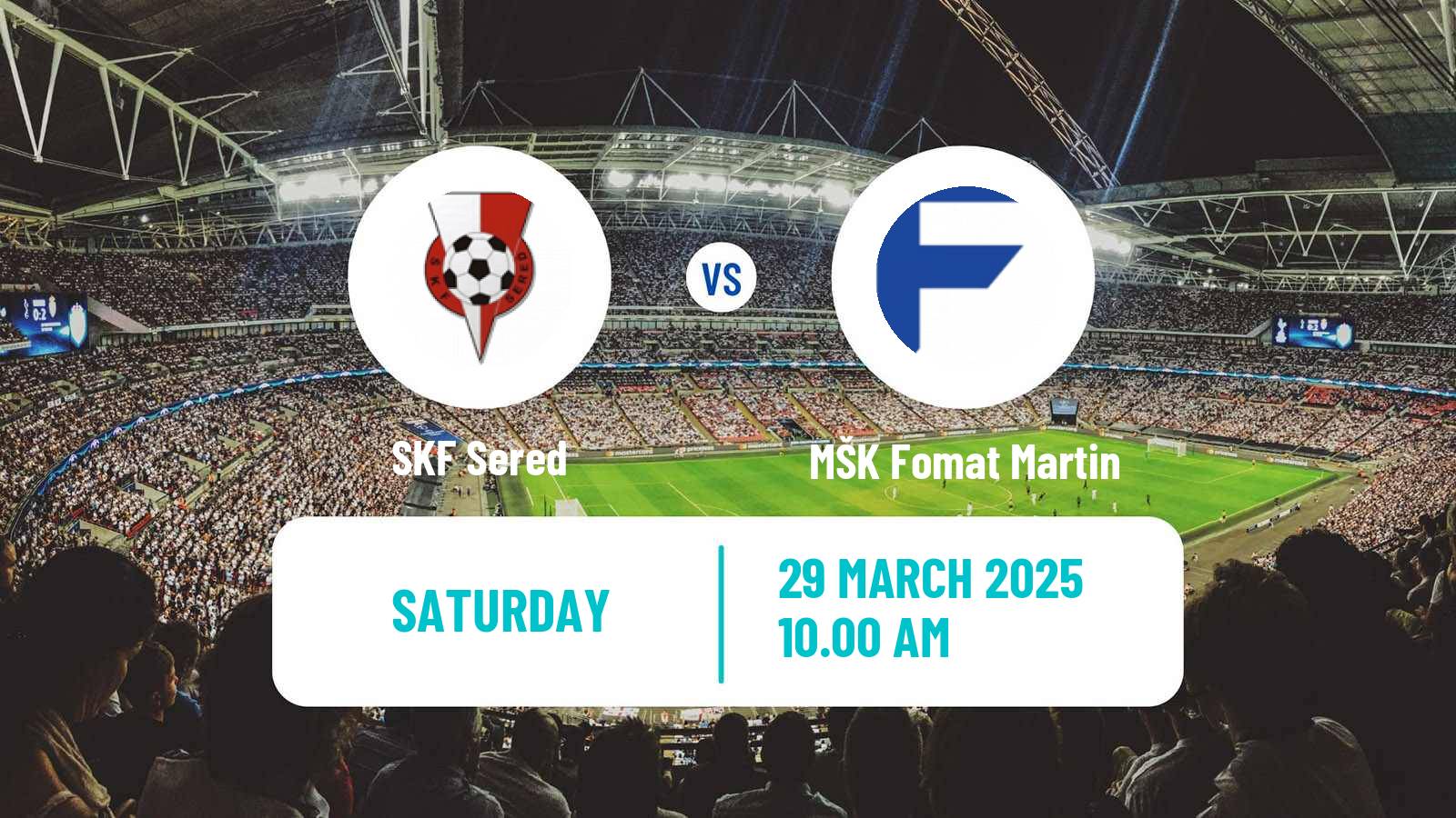 Soccer Slovak 3 Liga West Sered - MŠK Fomat Martin