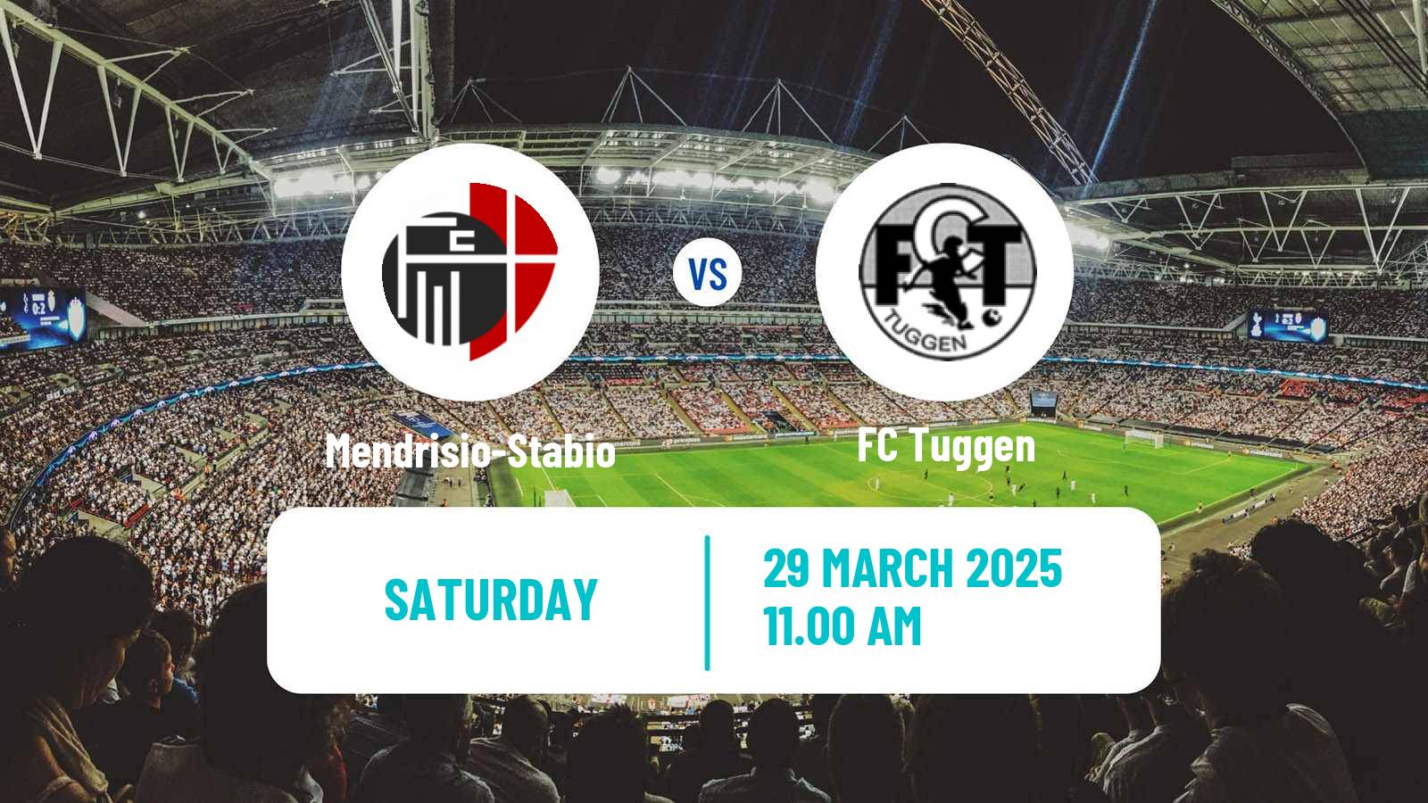 Soccer Swiss 1 Liga Classic Group 3 Mendrisio-Stabio - Tuggen