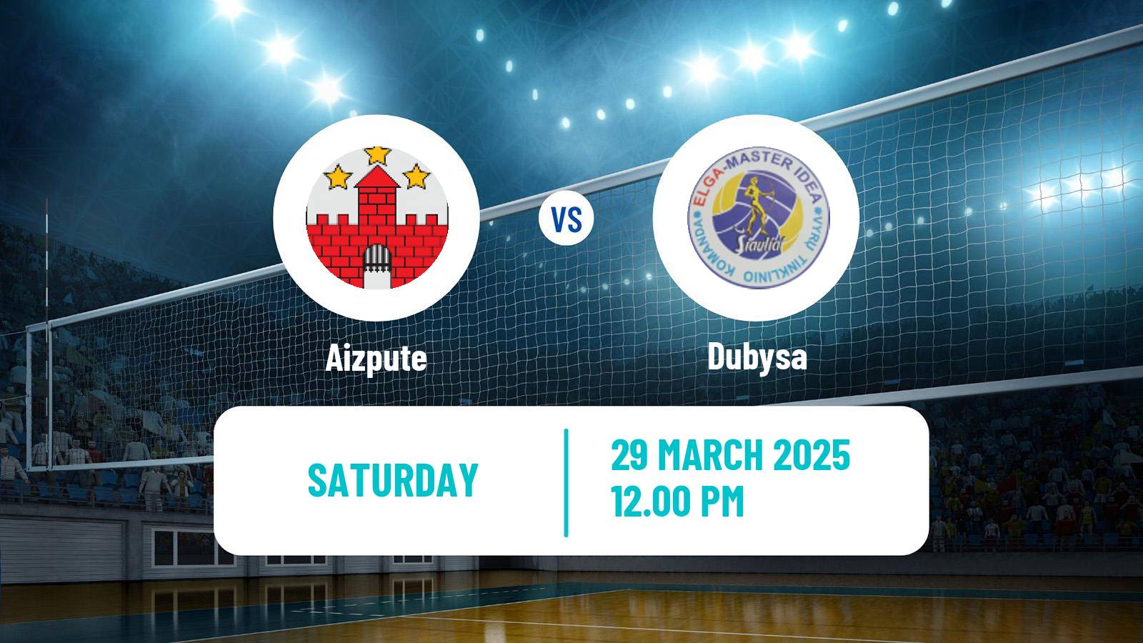 Volleyball Latvian Nacionala Liga Volleyball Aizpute - Dubysa