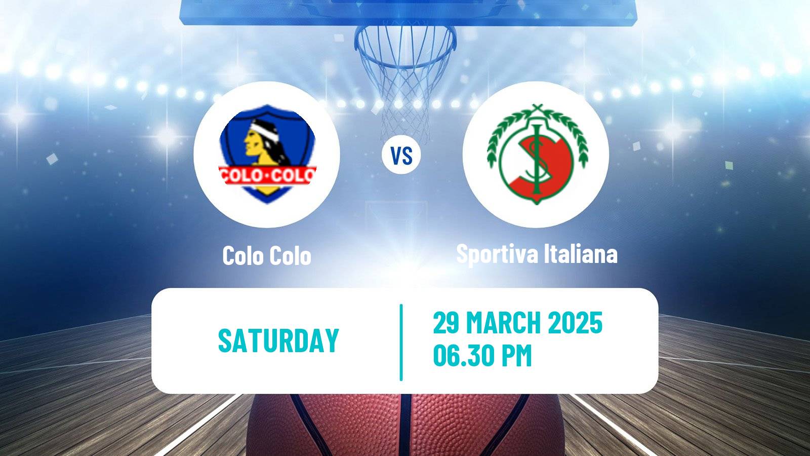 Basketball Chilean LNB Colo Colo - Sportiva Italiana