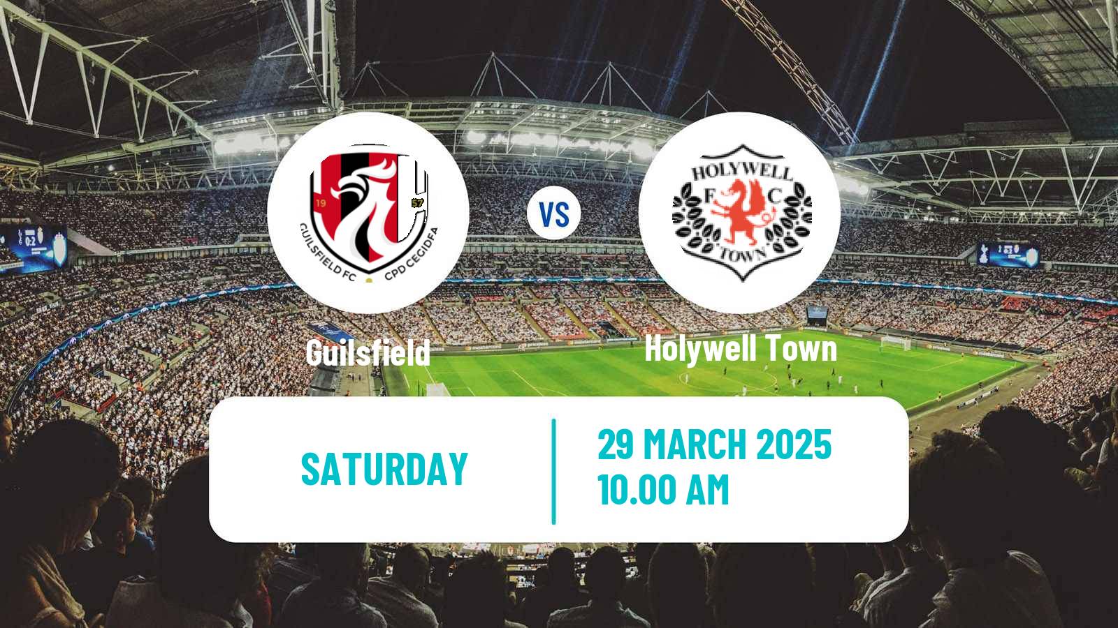 Soccer Welsh Cymru North Guilsfield - Holywell Town