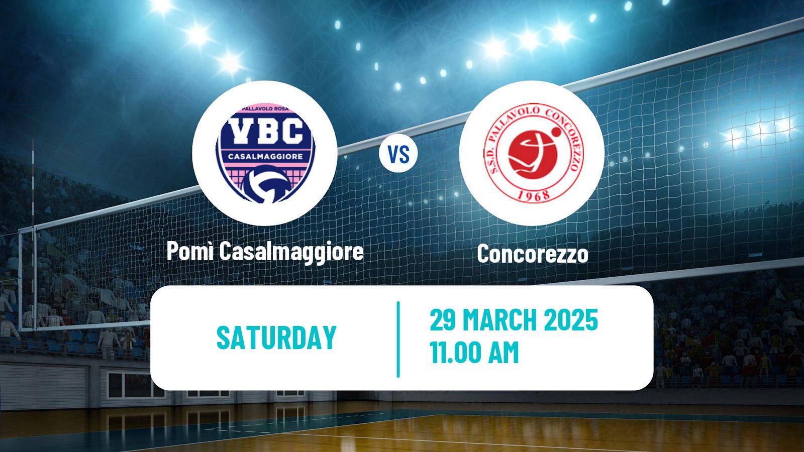 Volleyball Italian Serie A2 Volleyball Women Pomì Casalmaggiore - Concorezzo