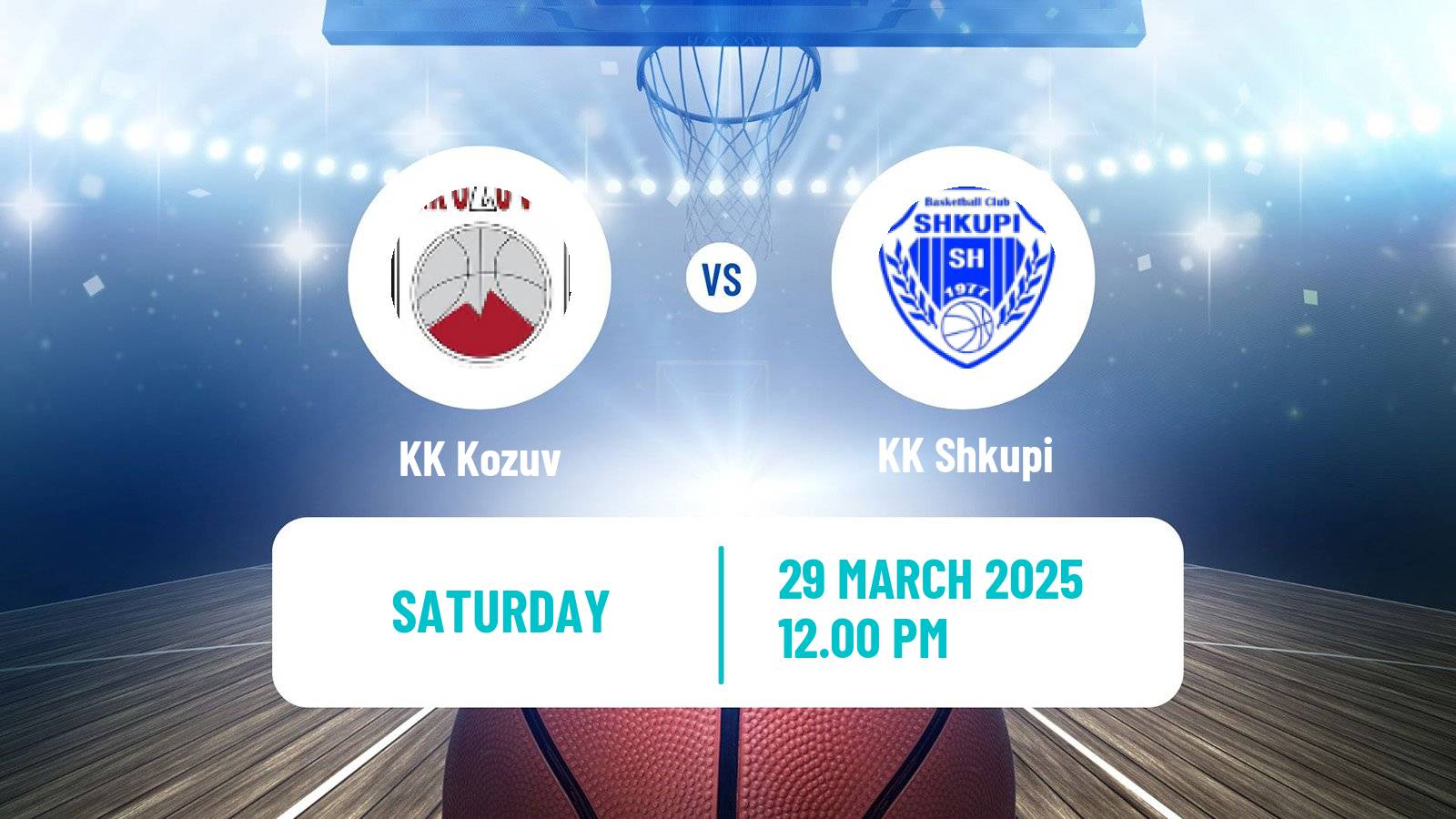 Basketball North Macedonian Prva Liga Basketball Kozuv - Shkupi