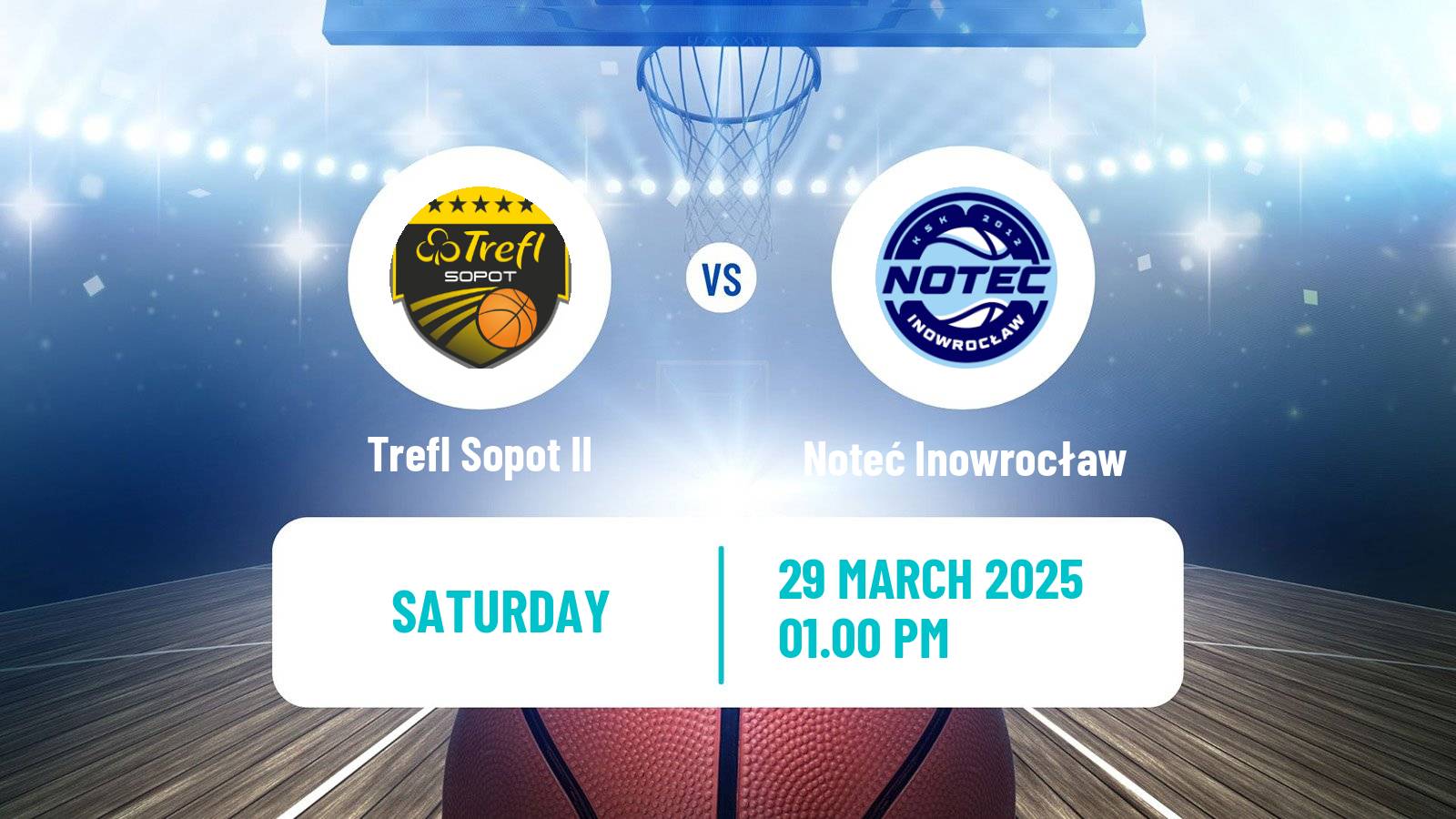 Basketball Polish 1 Liga Basketball Trefl Sopot II - Noteć Inowrocław