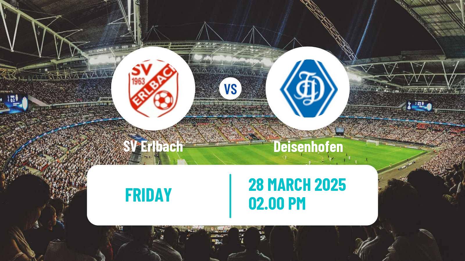 Soccer German Oberliga Bayern Süd Erlbach - Deisenhofen
