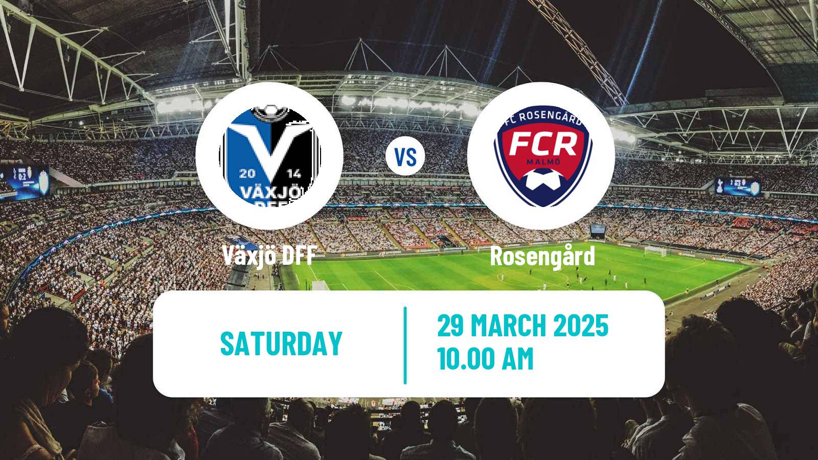 Soccer Swedish Allsvenskan Women Växjö DFF - Rosengård