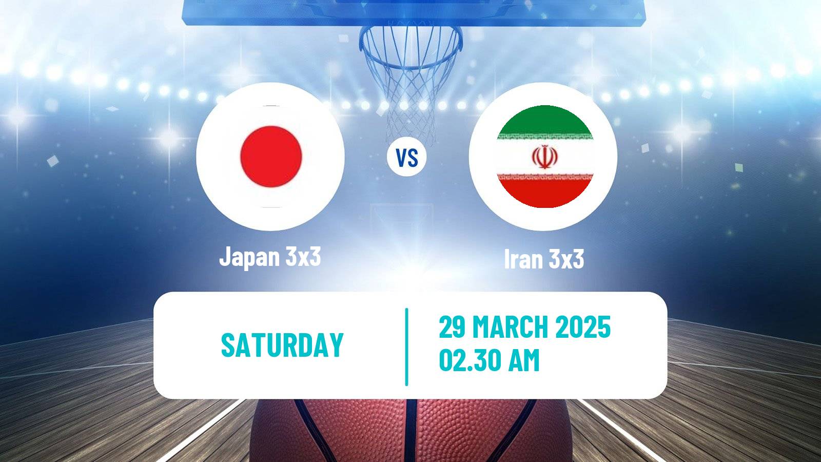 Basketball Asia Cup 3x3 Japan 3x3 - Iran 3x3