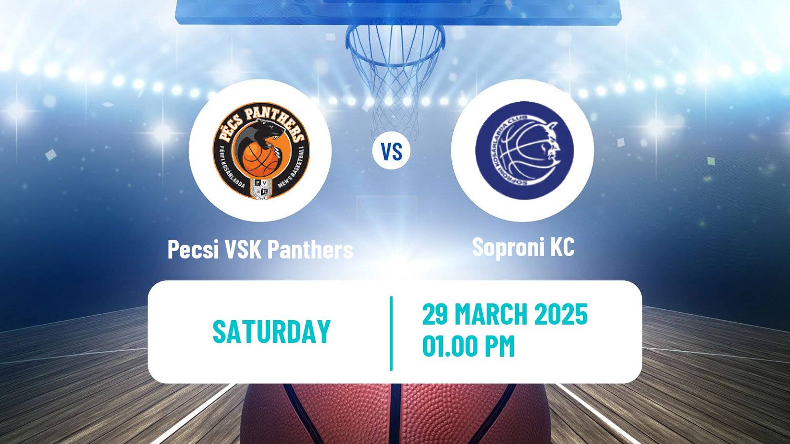 Basketball Hungarian NB I Basketball Pecsi VSK Panthers - Soproni KC