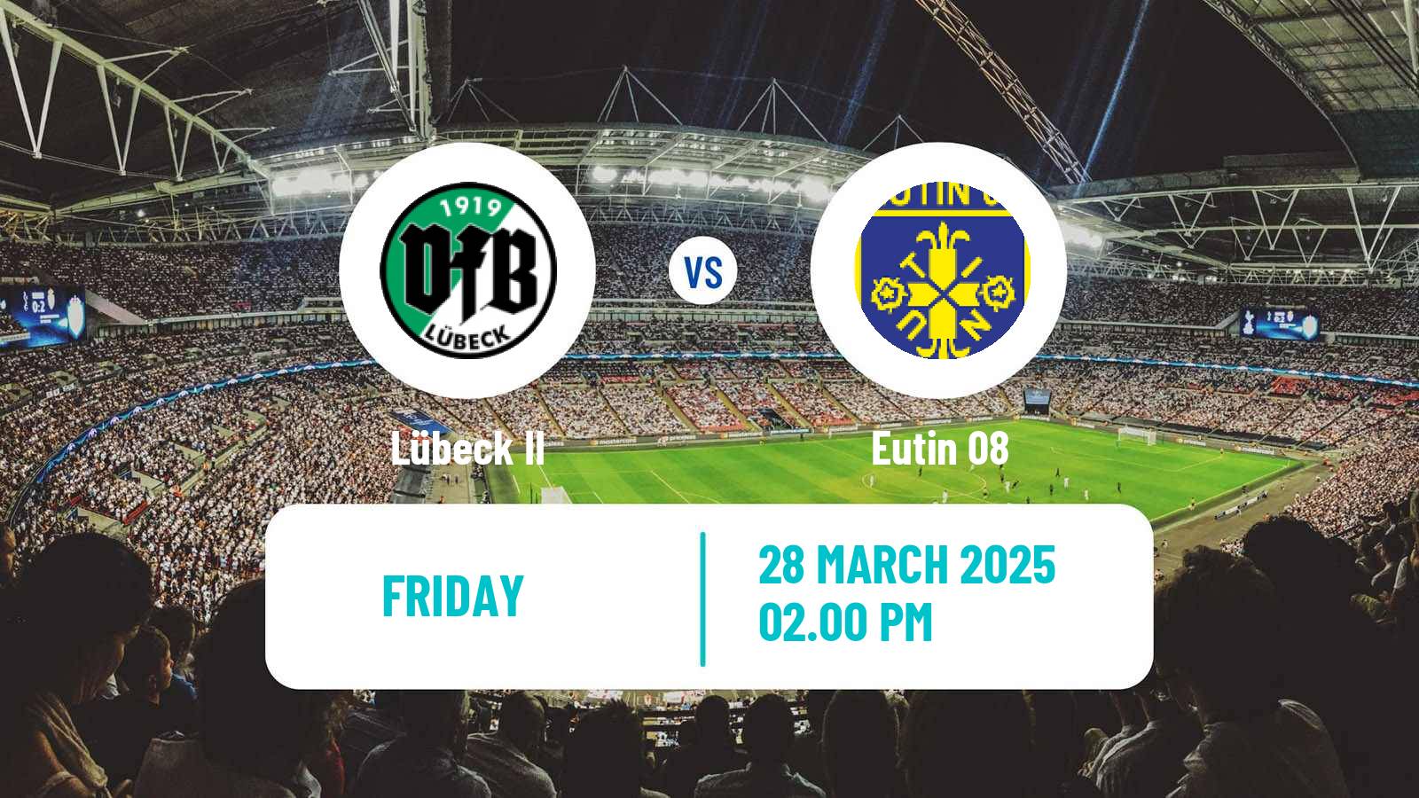 Football German Oberliga Schleswig-Holstein Lübeck II - Eutin